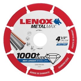 Lenox® 4 1/2" X .050" X 7/8" METALMAX Diamond Grit Solid Steel Type 1 Cut Off Wheel