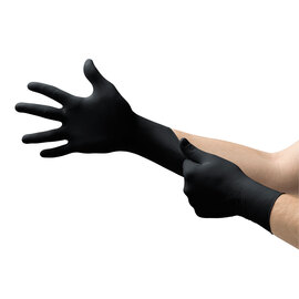 Ansell X-Large Black MICROFLEX® Latex-Free Nitrile Ergonomically Designed Thin Black Exam Gloves (1,000 Gloves Per Case)