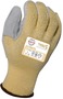 Armor Guys Large Taeki5 Leather Palm Coated Work Gloves With Liner And Knit Wrist Cuff