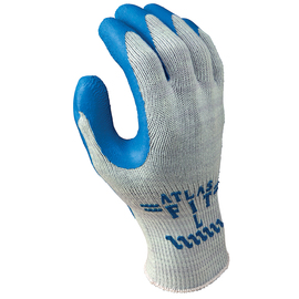 SHOWA™ Size 9 ATLAS® 10 Gauge Natural Rubber Palm Coated Work Gloves With Cotton And Polyester Liner And Knit Wrist Cuff