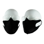 Benchmark FR® One Size Fits Most Black Second Gen Jersey Cotton Flame Resistant Face Mask