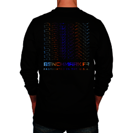 Benchmark FR® Medium Black Benchmark 3.0 Cotton Flame Resistant T-Shirt With Weld Stain Graphic