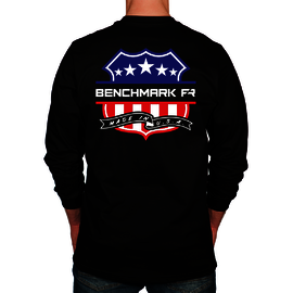 Benchmark FR® X-Large Tall Black Benchmark 3.0 Cotton Flame Resistant T-Shirt With FR Union Crest Graphic