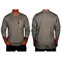 Benchmark FR® X-Large Light Gray Second Gen Jersey Cotton Flame Resistant T-Shirt