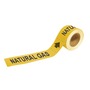 Brady® 2" X 12" Black/Yellow Pressure Sensitive Adhesive Plastic Pipe Marker (25 Per Roll) "NATURAL GAS"