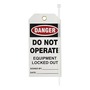 Brady® 3 3/5" X 1 1/4" X 8 3/5" Black/Red/White Prinzing® Rigid Polyester Tag (25 Per Pack) "DO NOT OPERATE EQUIPMENT LOCKED OUT"