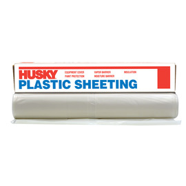 Poly-America 8' 4" X 200'" Clear Polyethylene Husky Plastic Sheeting