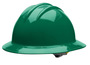 Bullard® Forest Green HDPE Full Brim Hard Hat With Ratchet/6 Point Ratchet Suspension