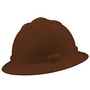 Bullard® Brown HDPE Full Brim Hard Hat With Ratchet/4 Point Ratchet Suspension