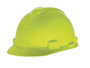 MSA Yellow V-Gard® Polyethylene Cap Style Hard Hat With 1-Touch® Suspension