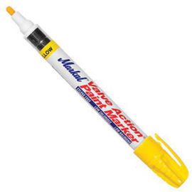 Markal® Valve Action® Yellow Liquid Medium Paint Marker With 1/8