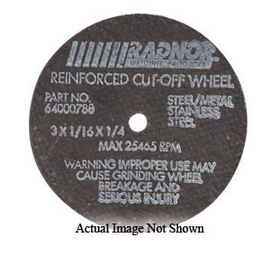 RADNOR™ 3" X .035" X 1/4" Aluminum Oxide Type 1 Cut Off Wheel