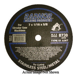 RADNOR™ 6" X .0625" X 5/8" Aluminum Oxide Type 1 Cut Off Wheel