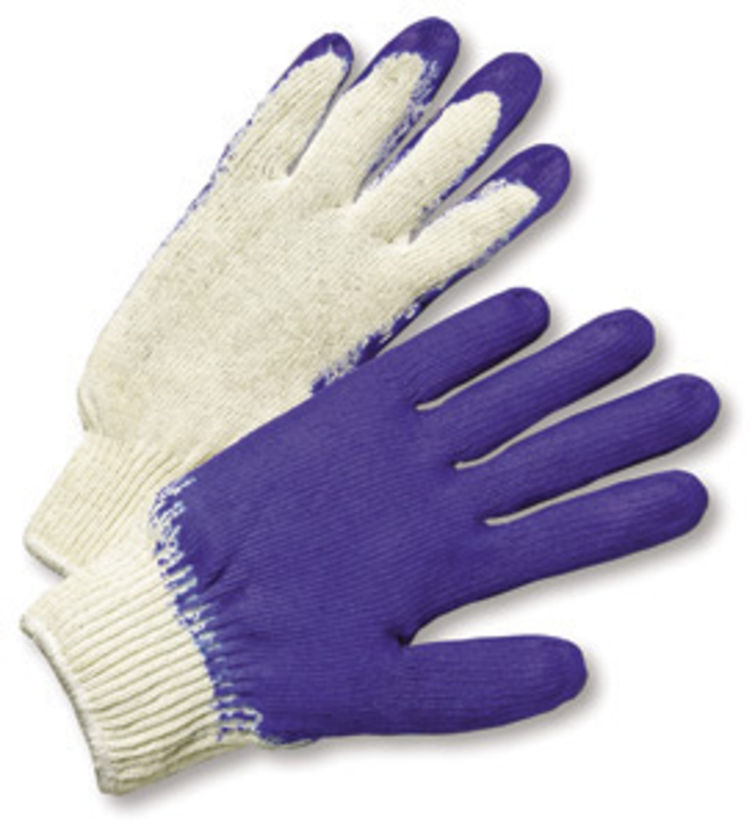 Cotton Latex Palm Coated Work Safety Gloves Rubber Palm Coated WT 