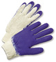 RADNOR™ Large 7 Gauge Rubber Palm And Finger Coated Work Gloves With Cotton And Polyester Liner And Knit Wrist