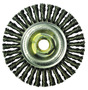 Weiler® 4" X 5/8" - 11 Roughneck® Dualife™ Mighty-Mite™ Steel Stringer Bead Twist Knot Wire Wheel Brush