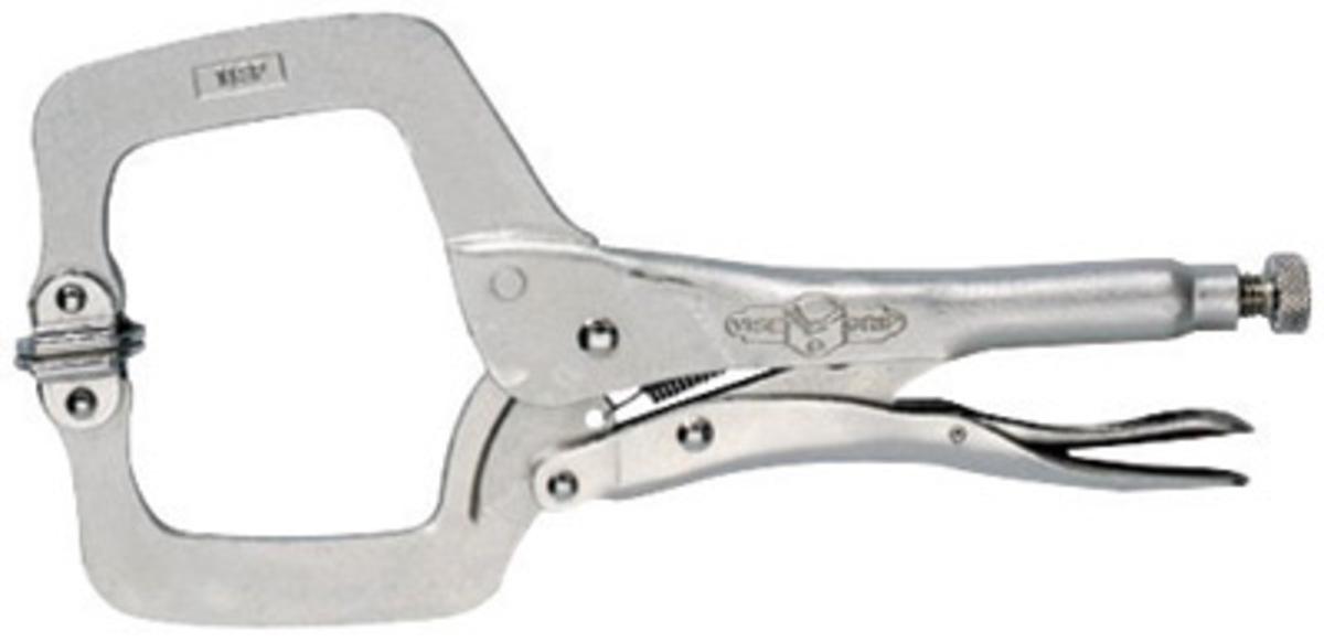IRWIN Vise-Grip Extended-Throat C-Clamp with Regular Tips 7 1/2in Model# 211 Jaw Opening