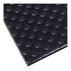 Superior Manufacturing 3' X 4' Black Dyna-Shield® PVC Sponge NoTrax® Bubble Sof-Tred™ Anti Fatigue Floor Mat