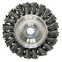 Weiler® 3" X 1/2" - 3/8" Dualife™ Stainless Steel Knot Wire Wheel Brush
