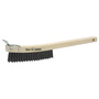 Weiler® 5 1/2" Steel Scratch Brush With Curved Handle Handle