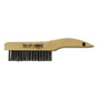 Weiler® 5" Stainless Steel Scratch Brush With Shoe Handle Handle