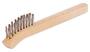 Weiler® 1 3/8" Brass Scratch Brush With Wood Handle Handle