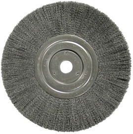 Weiler® 8" X 3/4" Trulock™ Steel Crimped Wire Wheel Brush