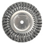 Weiler® 8" X 5/8" Dualife™ Stainless Steel Knot Wire Wheel Brush