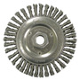 Weiler® 5" X 5/8" - 11 Dualife™ Roughneck® Steel Stringer Bead Twist Knot Wire Wheel Brush