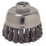 Weiler® 2 3/4" X 3/8" - 24" Steel Knot Wire Cup Brush