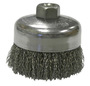 Weiler® 4" X 5/8" - 11 Mighty-Mite™ Stainless Steel Crimped Wire Cup Brush