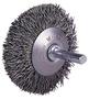 Weiler® 1 1/2" X 1/4" Stainless Steel Crimped Wire Concave Wheel Brush