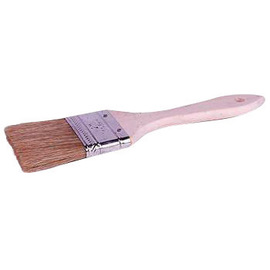 Weiler® 1 1/2" White China Chip And Oil Brush With Wood Handle Handle