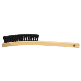 Weiler® 5 1/4" Nylon Scratch Brush With Hardwood Handle Handle