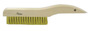 Weiler® 5 1/2" Brass Scratch Brush With Hardwood Handle Handle
