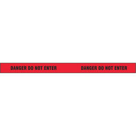 Harris Industries 3" X 500' Red 5 mil Polyethylene BT Series Barricade Tape "DANGER DO NOT ENTER"