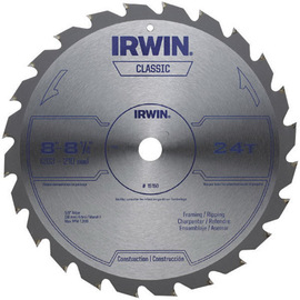 IRWIN® 8 1/4" X 5/8" X .055" 7300 RPM 24 Teeth ATB Grind Vise-Grip® Sprint® Series Classic Carbide Tipped Universal Circular Saw Blade (For Wood Cutting) (Carded)