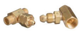 Western® CGA-296 Male RH Brass 3000 psig Coupler Tee (Without Check Valve)