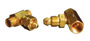 Western CGA-347 Female RH Brass 5500 psig Manifold Coupler Tee With Without Check Valve