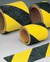 Brady® 1" X 60' Black/Yellow 26 mil Polyester Grit-Coated Traction Tape