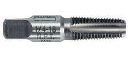 IRWIN® Hanson® 3/8" - 18 NPT High Carbon Steel Taper Pipe Tap With 4 Flutes (Pouched Pack)