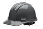 Bullard® Gray HDPE Cap Style Hard Hat With Ratchet/4 Point Ratchet Suspension