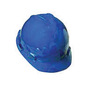 MSA Blue V-Gard® Polyethylene Cap Style Hard Hat With Pinlock/4 Point Pinlock Suspension