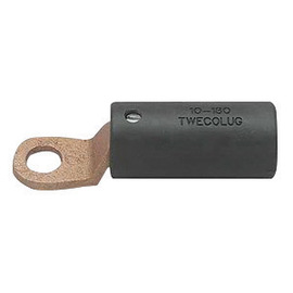 Tweco® Twecolugs® 10-180C 180 Deg Offset Ball Point Cable Lug For 1/0 Cable With Insulated Cover (17/32