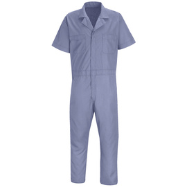 Red Kap® Large/Regular Medium Blue 5 Ounce 65% Polyester/35% Combed Cotton Coveralls With Zipper Closure