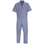 Red Kap® X-Large/Regular Medium Blue 5 Ounce 65% Polyester/35% Combed Cotton Coveralls With Zipper Closure