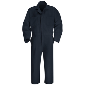 Red Kap® X-Small/Regular Navy 7.25 Ounce 65% Polyester/35% Combed Coveralls With Zipper Closure