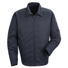 Red Kap® Large/Regular Navy Shell: 65% Polyester/35% Cotton/Lining: 100% Polyester/Insulation: 100% Polyester Jacket With Zipper Closure