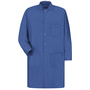 Red Kap® Small/Regular Blue 94% Texturized Polyester /6% Carbon Suffused Nylon Lab Coat With Gripper Closure