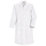 Red Kap® Small/Regular White 80% Polyester/20% Combed Cotton Lab Coat With Gripper Closure